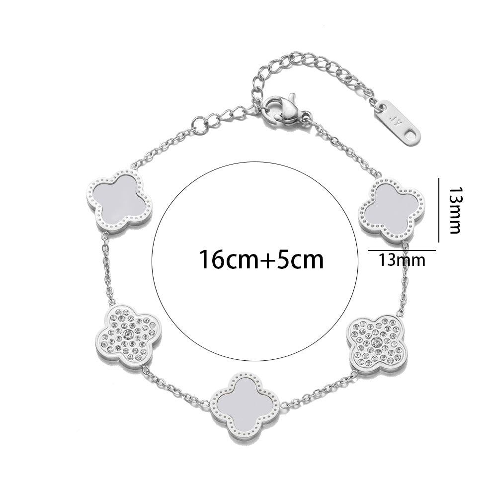 Diamond Rose Gold Fashion Charm Pork Bracelet