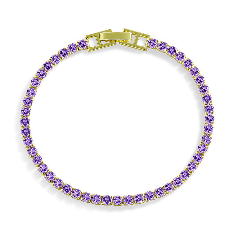 Interest Light Luxury Zircon Starry Full Diamond White Bracelet