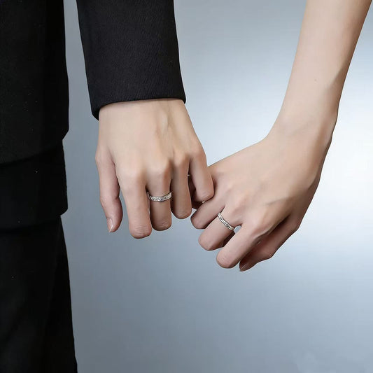 Women's & Men's Wood Branch Couple For Light Luxury Minority Design Rings