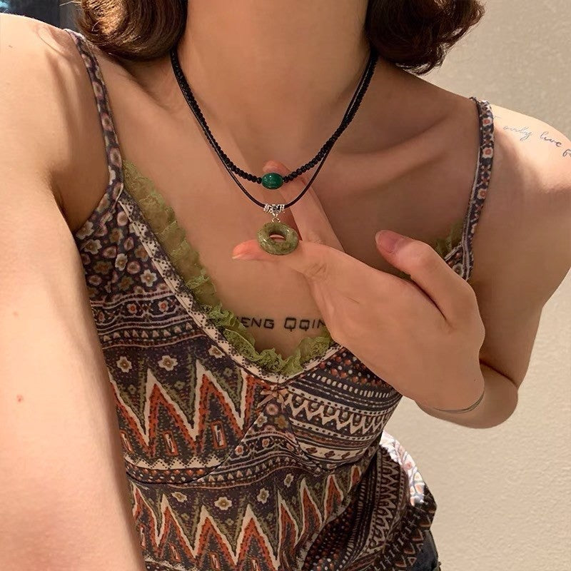 Women's Vintage Ethnic Style Tassel Flower Basket For Niche Design National Necklace