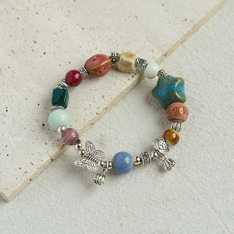 Style Gift Hand-woven Bunch Of Porcelain Set Bracelets