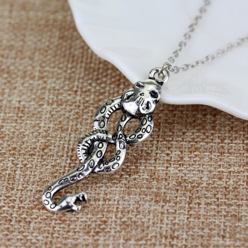 Television Magic Academy Chateau Death Creative Flying Bird Necklace