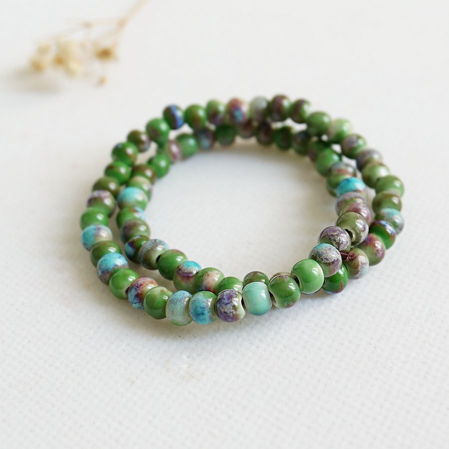 Idyllic Sweet Gradient Color Beaded Hand Bracelets