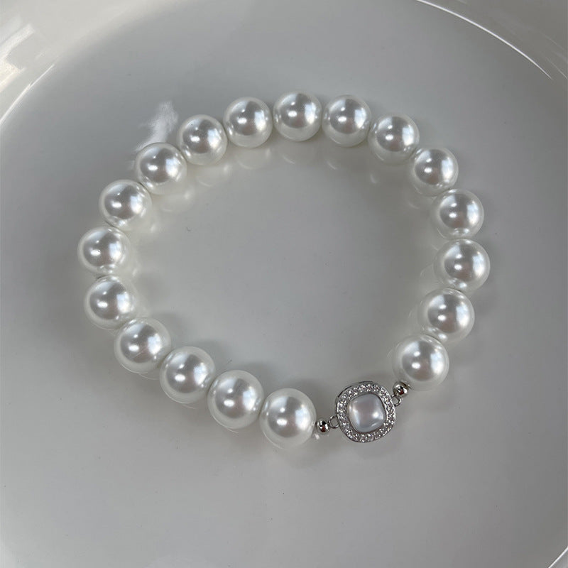 Luxury High-grade Genuine Linen White Pearl Bracelets