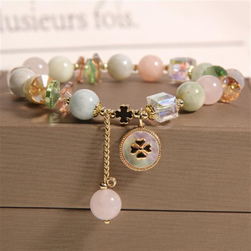 Freshwater Pearl Female Strawberry Quartz Fishtail Bracelets