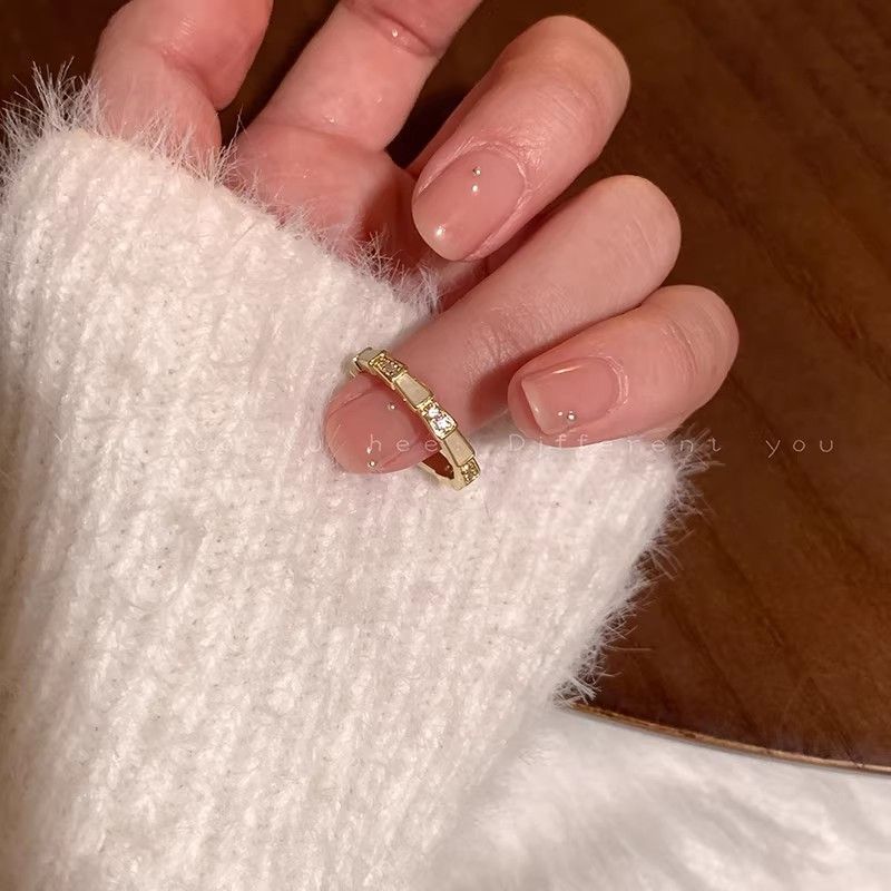 Zircon Simple Female Opening Adjustable Index Finger Light Luxury Rings