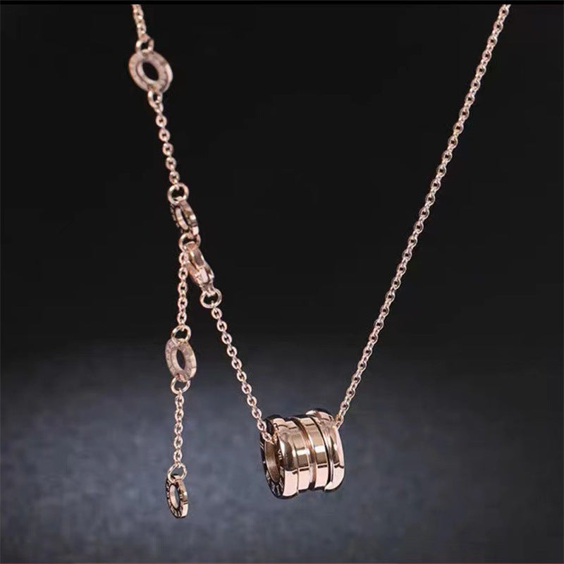 Ceramics Rose Gold Little Celebrity Clavicle Pendants