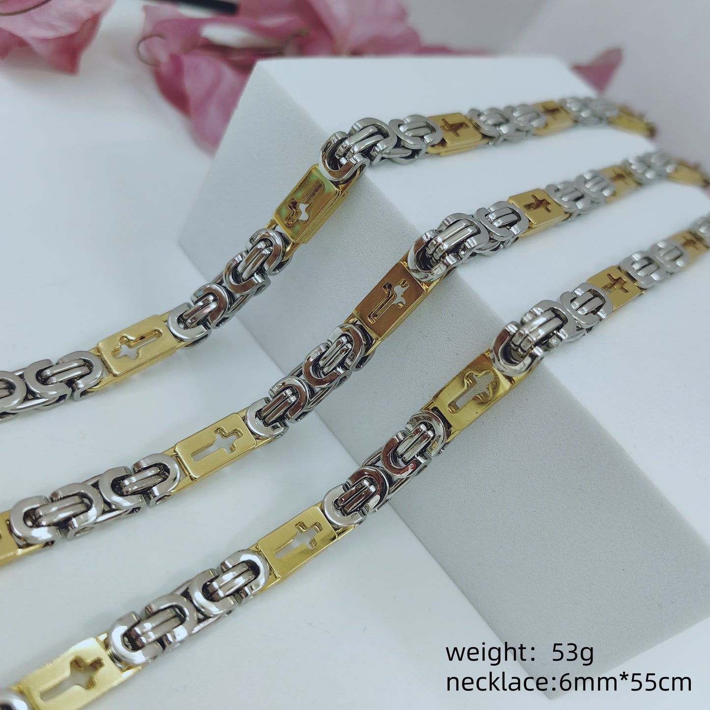 Fashion Trendy Unique Man's Stainless Steel Necklace
