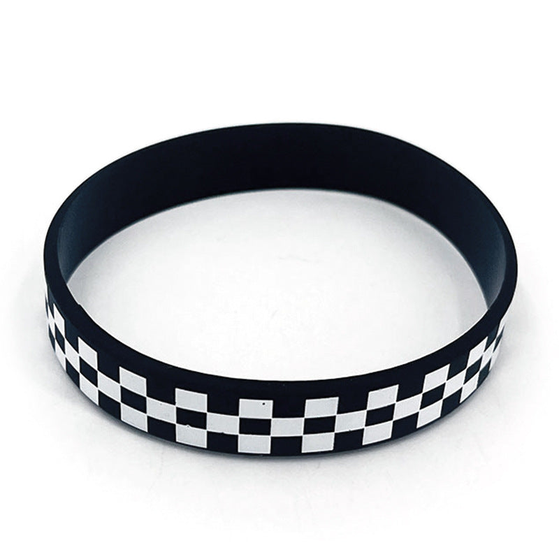 Women's & Men's Plaid Square Wrist Strap Racing Competition Vance Matching Bracelet