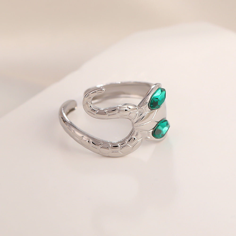 Steel Titanium Small Shell Starfish Design Creative Simple Ring