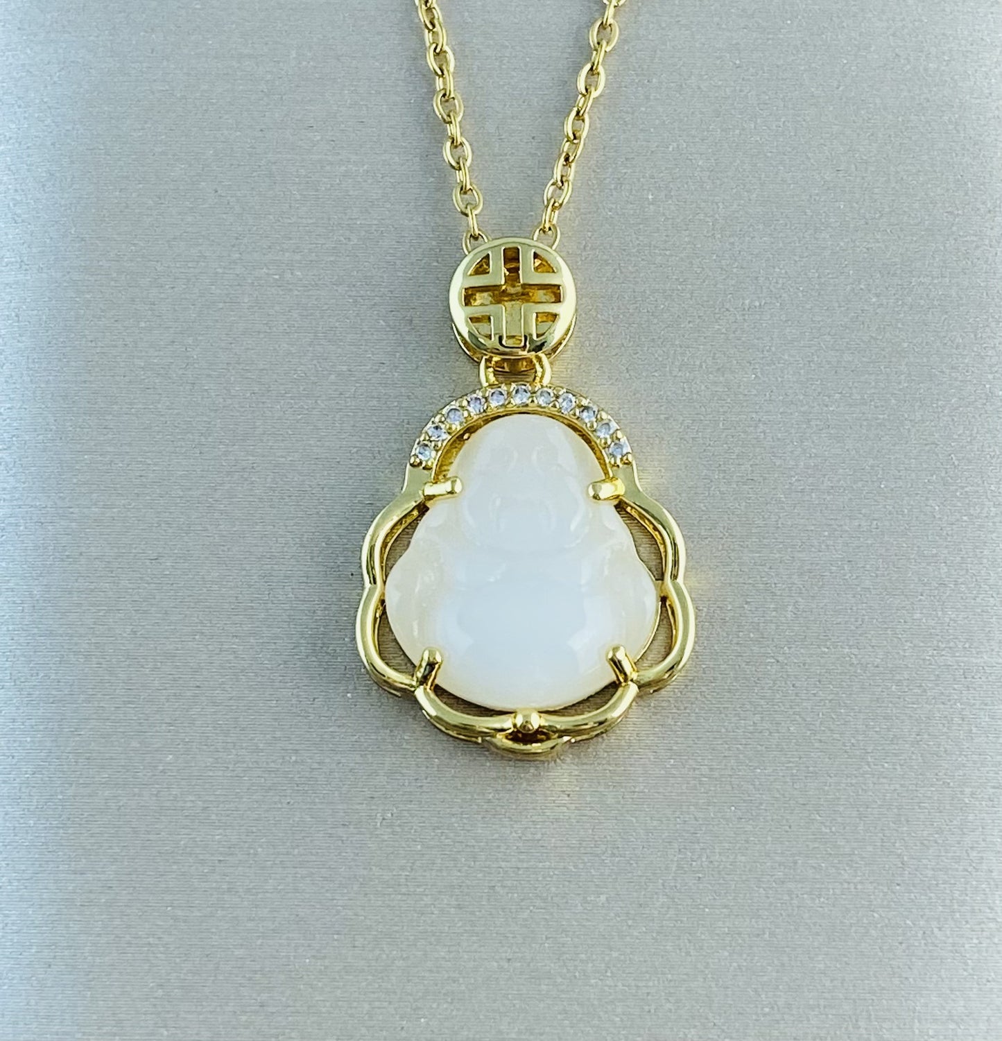 Women's Real Gold Plating Opal Fox Clover Pendants