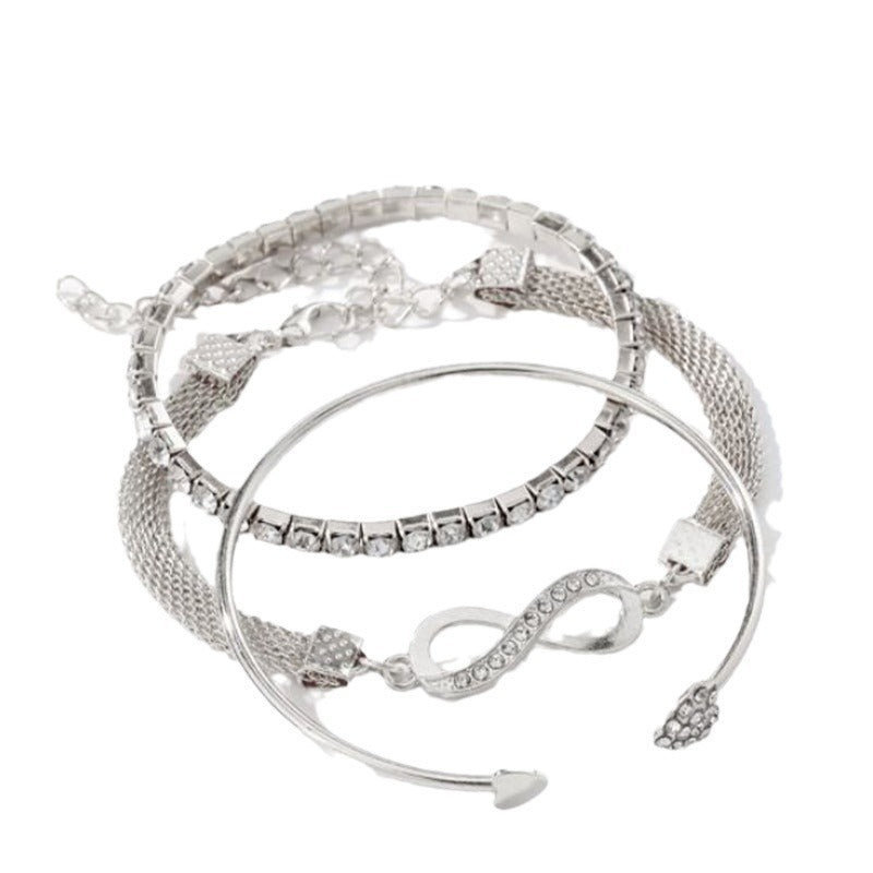 Women's Loving Heart With Opening Design Creative Simple Bracelets