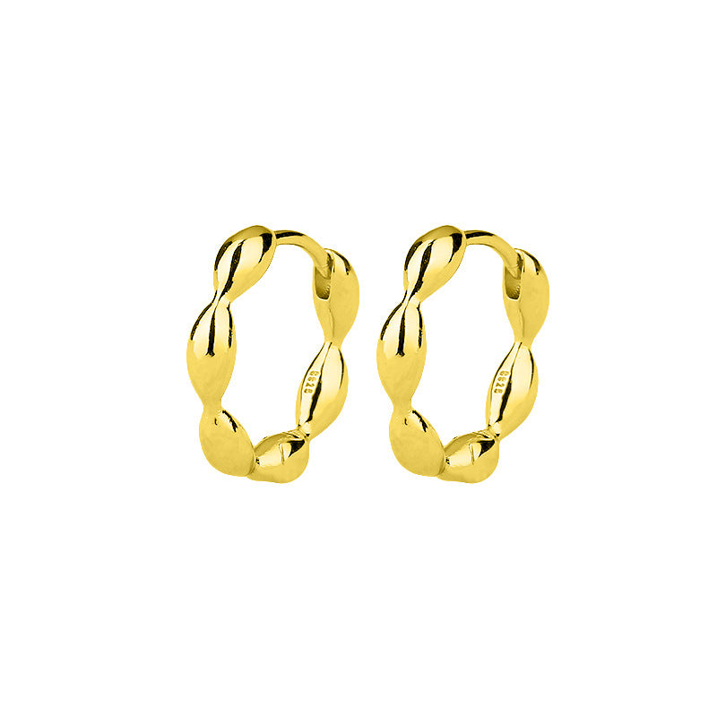 Grain Design Female Personality Trendy Temperament Peas Cold Style Olive Earrings
