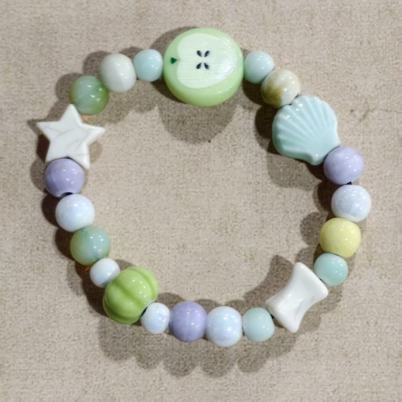 Alloy Ceramic Ethnic Style Single Handmade Filament Bracelet