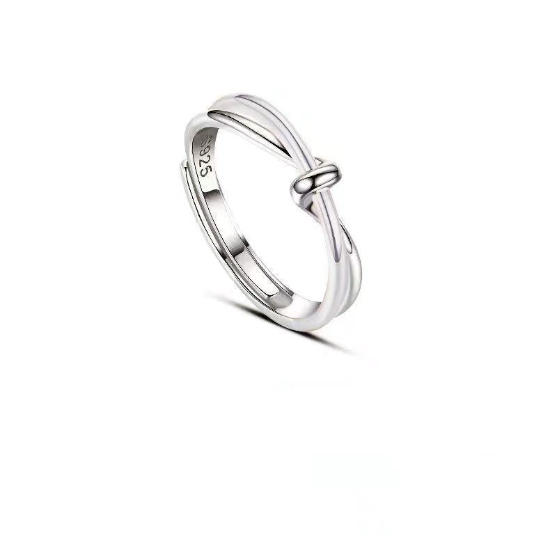 Men's Combination Stacked Single Trendy Open-end Personality Rings