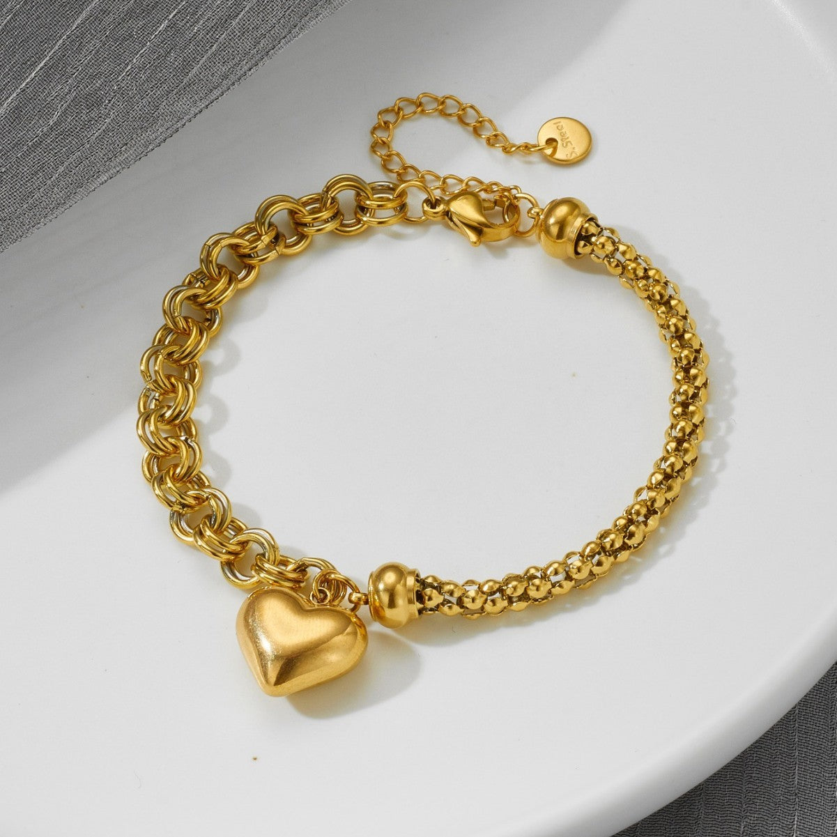 Stylish Simple Personality Big Love Hip Hop Bracelet