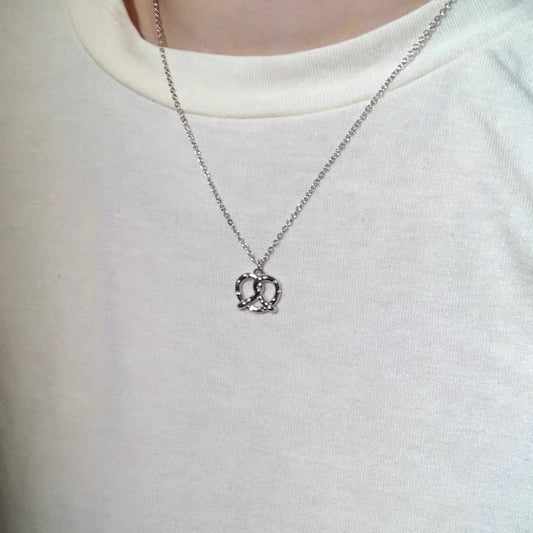 Heart Gold-plated Sier-plated Alkaline Water Biscuit Necklaces