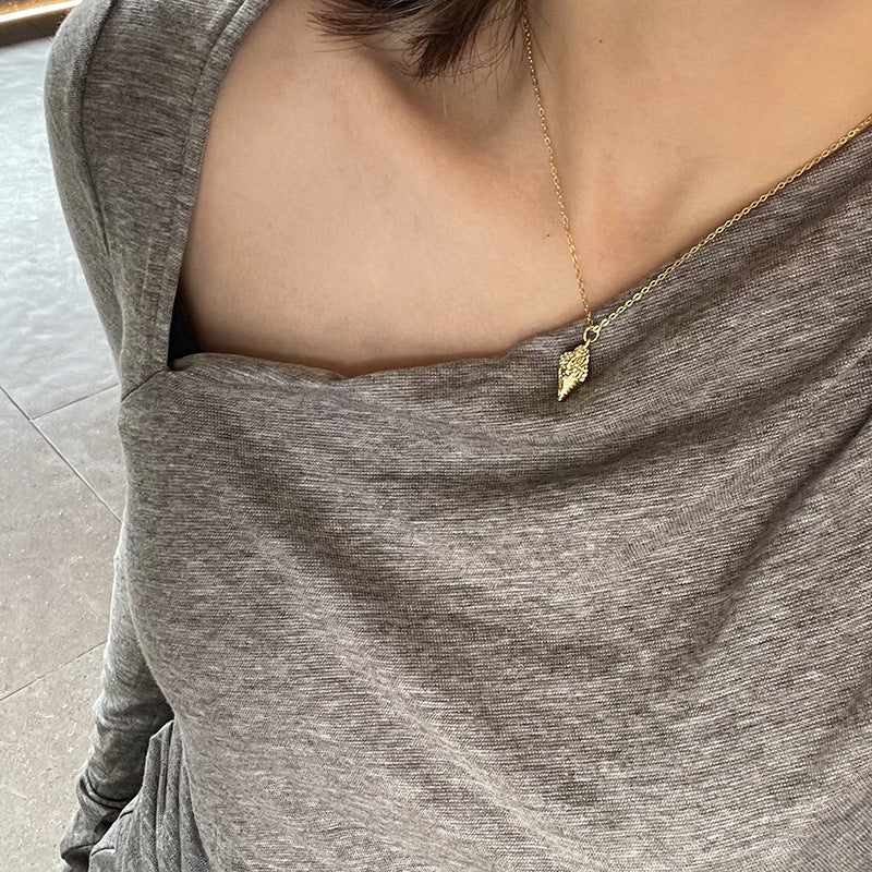 No Fading Chain Heart-shaped Double-sided Square Necklaces