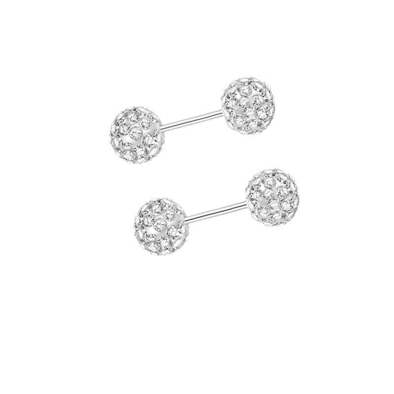 High-grade Niche Everyday Joker Super Flash Stud Earrings