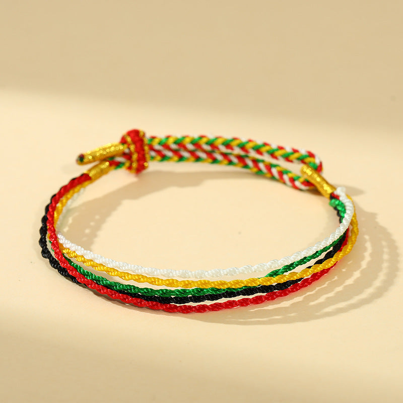 Children's Dragon Boat Festival Colorful Rope Hand-woven Small Bracelets