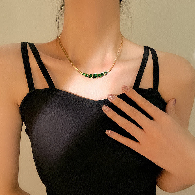 Women's Steel For Trendy Light Luxury Minority Design Temperament Personalized Necklace