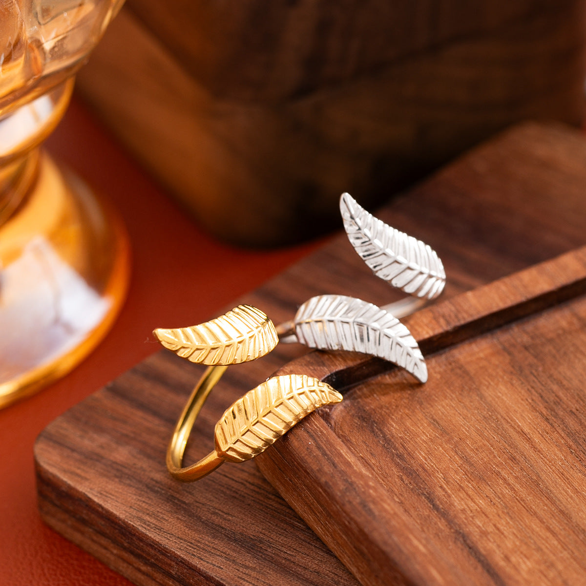 Stainless Steel Open Titanium No Fading Simple Ring