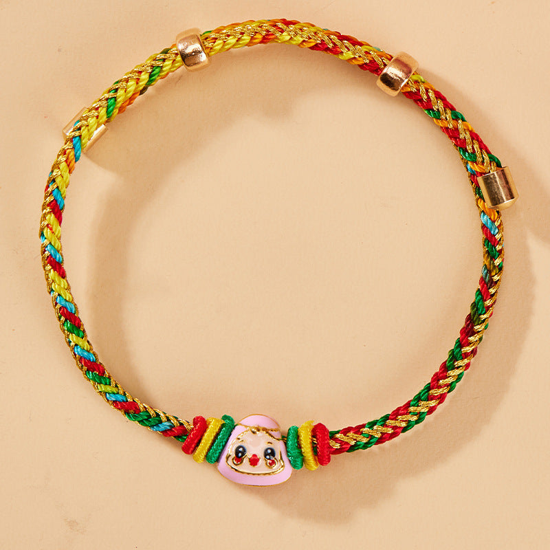 Children's Rope Woven Ethnic Style Dragon Boat Festival Carrying Strap Kindergarten Bracelet