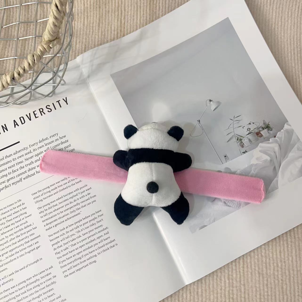 Doll Pop Cartoon Cute Leaning Bear Tourist Bracelet