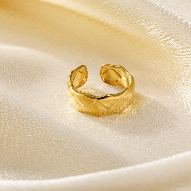 Prismatic Line Titanium Steel Fashion Trend Rings