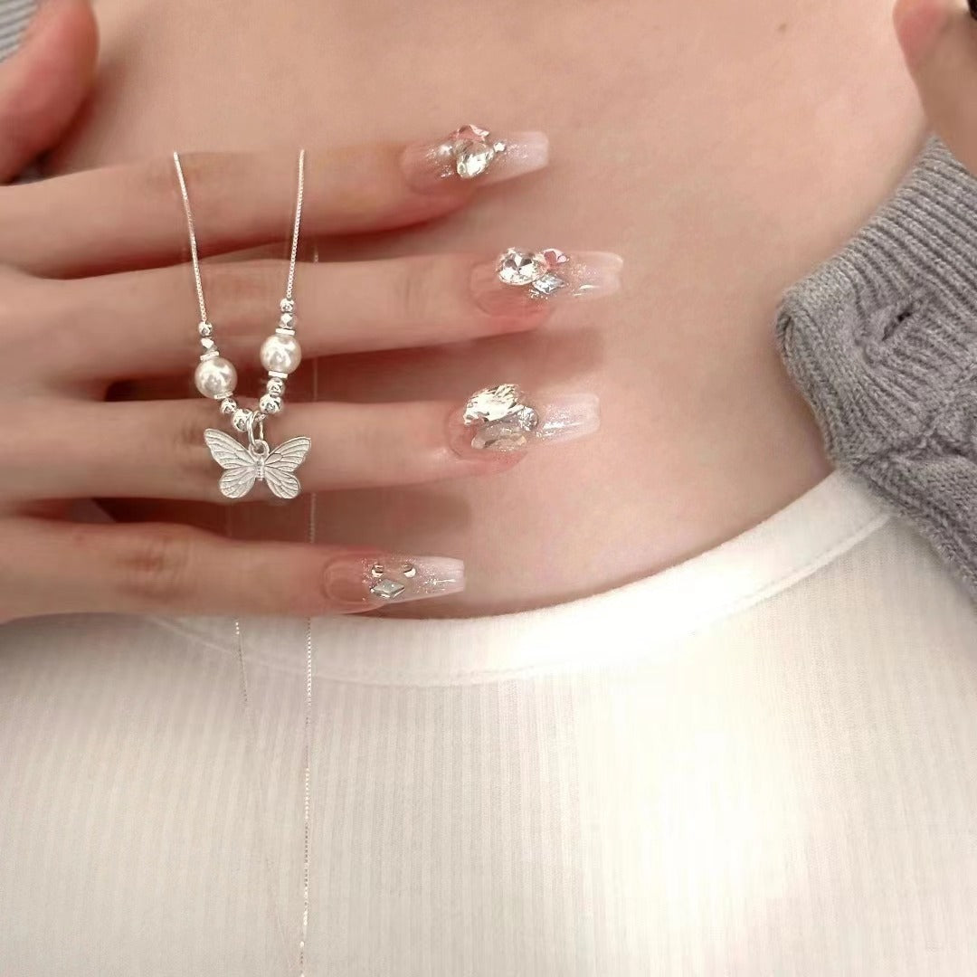Women's National Style Chinese Niche Design Temperament Beaded Clavicle Chain Necklace