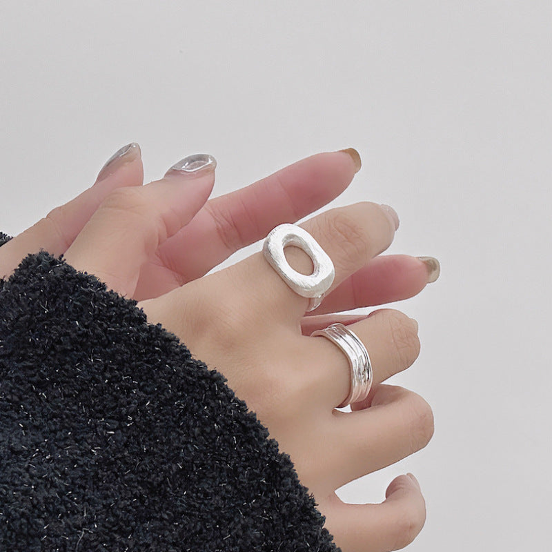 Light Luxury Minority Design High Sense Simple Index Rings