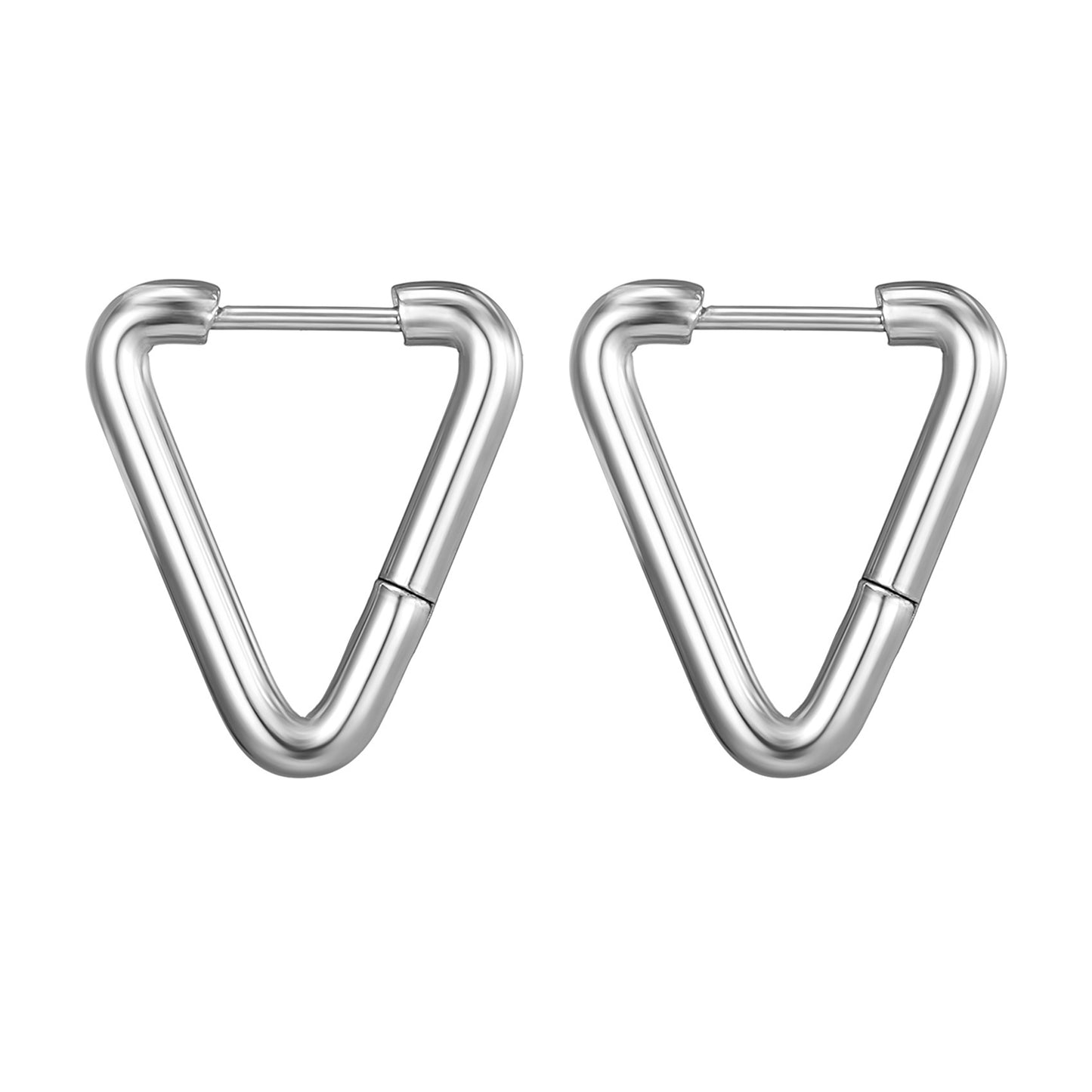 Geometric Shaped Stainless Steel Clip Trendy Fashion Five-pointed Star Peach Ear Buckle