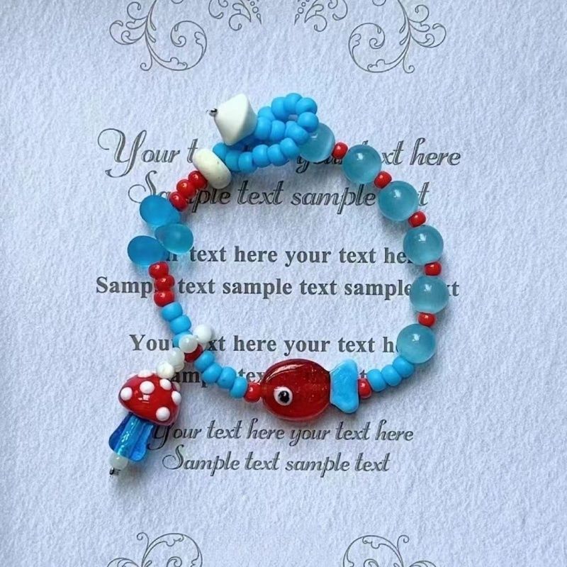 Apple Beaded Female Summer Dopamine Personality Bracelets