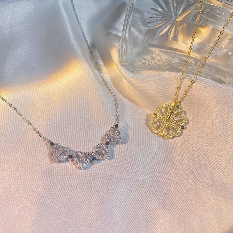 Love Clover Female Clavicle Chain Cold Necklace