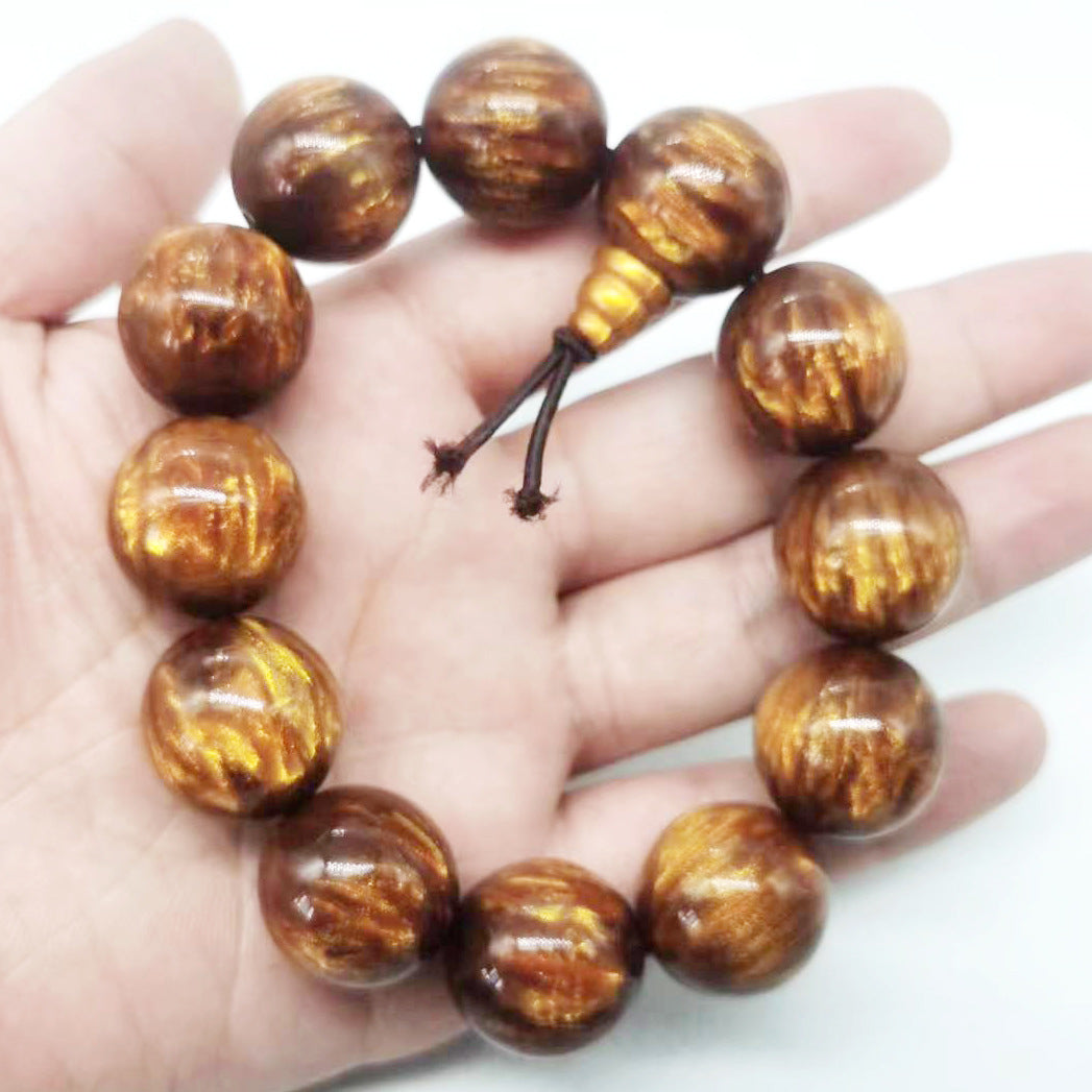 Willow Pagoda Single Circle Prayer Beads National Style Stall Resin Bracelet
