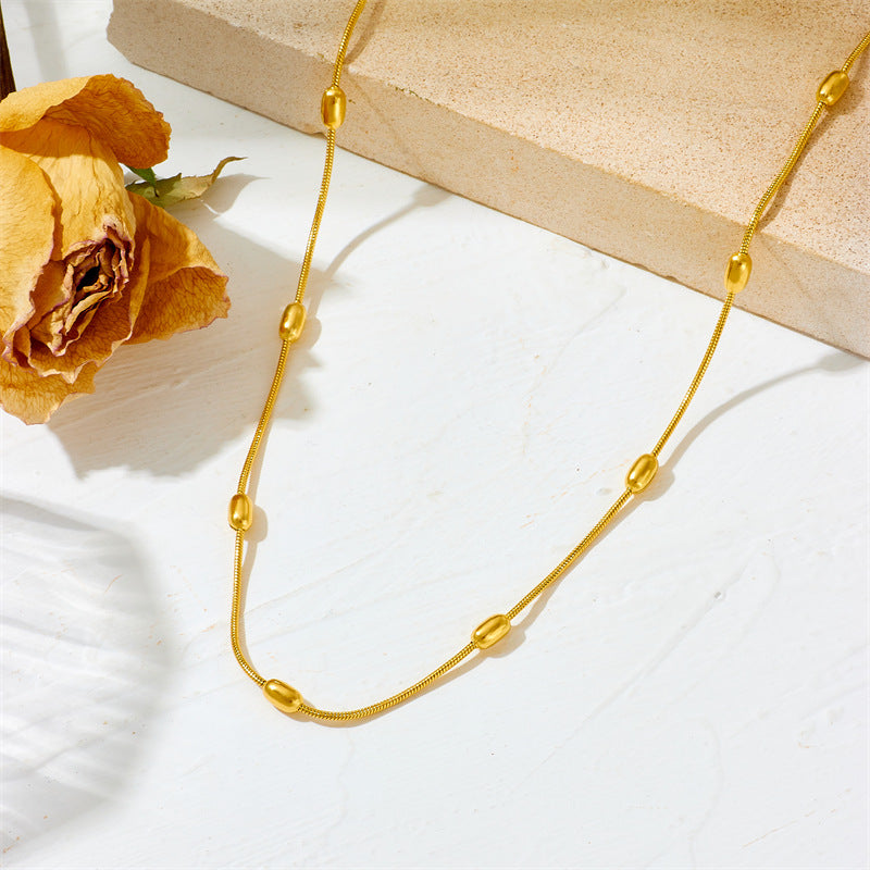 Simple Stainless Steel Design Personality Long Necklace