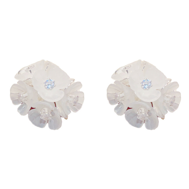 Sier Electroplated Niche Affordable Luxury Fashion Acrylic Rings