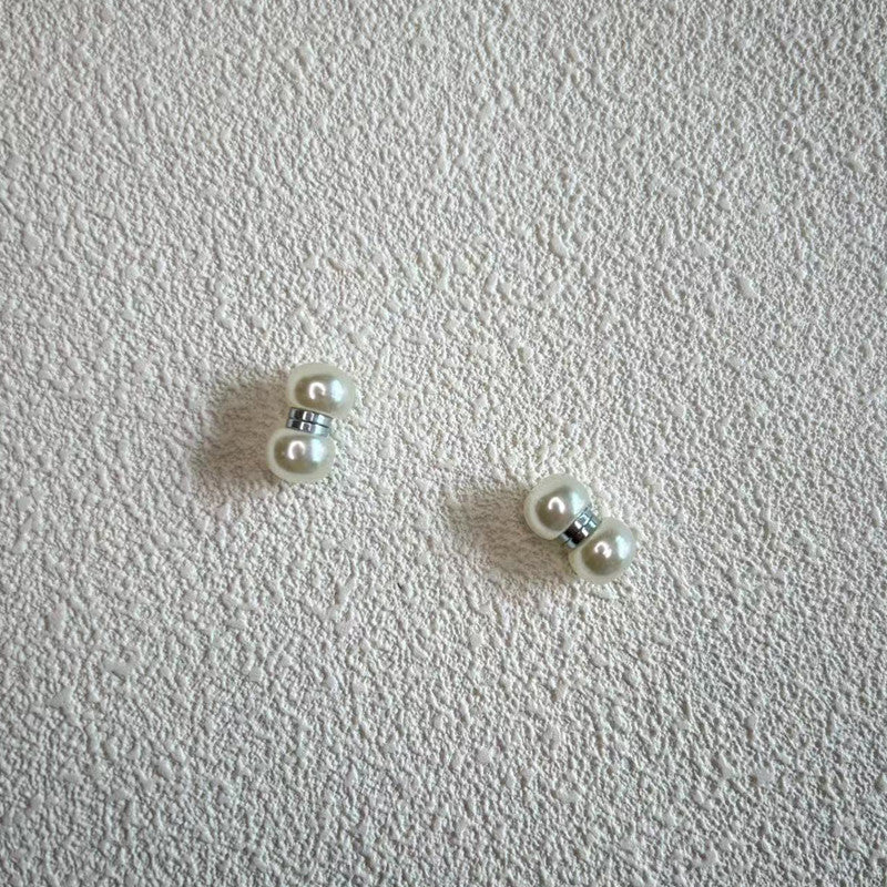 Magnetic Brooch Scarf Clasp Veil Buckle Stud Earrings