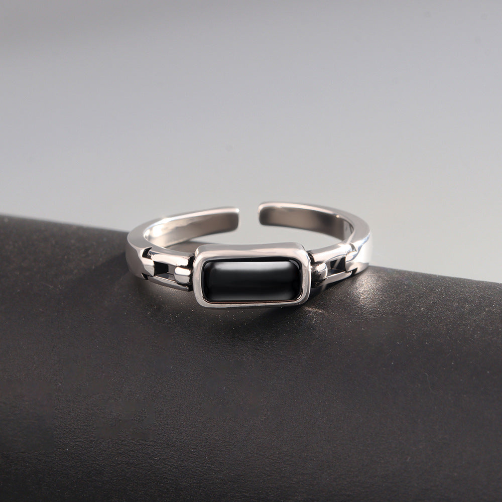 Female Niche High Sense Chain Index Finger Ring