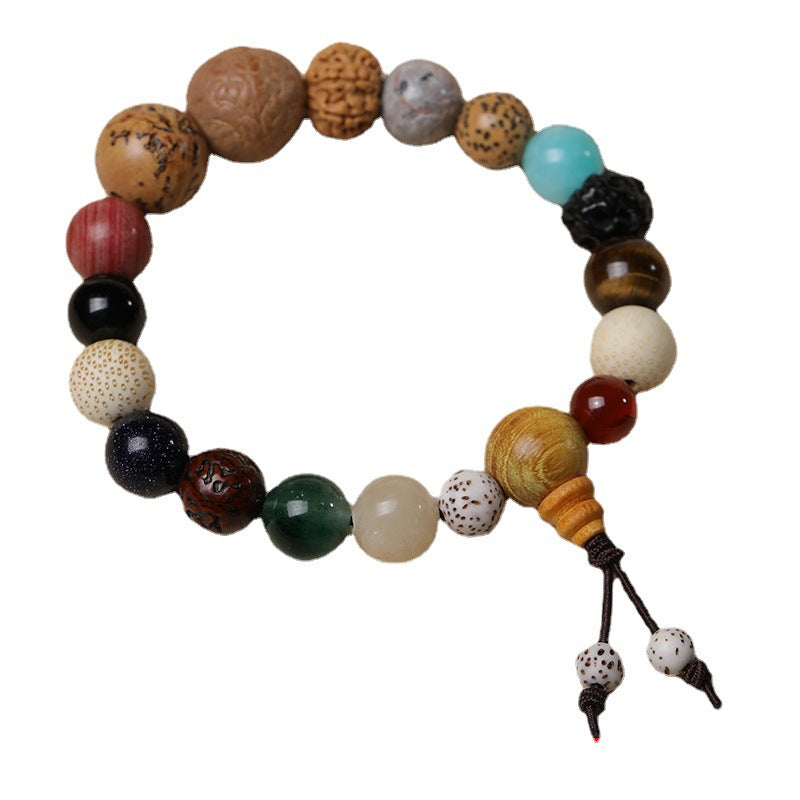 Bodhi Seed Beads Eighteen Prayer Buddha Bracelet
