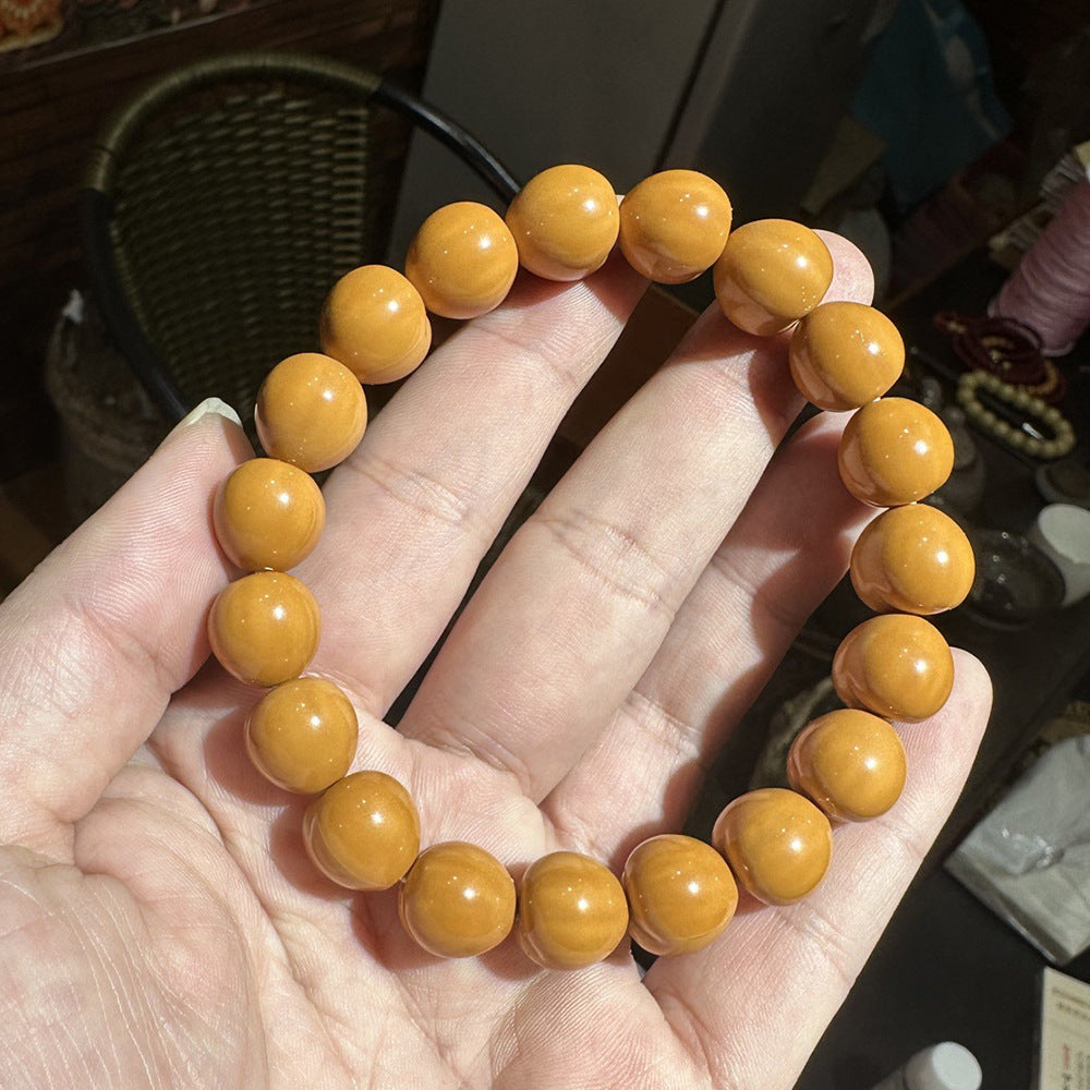Monkey Head Walnut Glossy Love Fart Peach Single Bracelets