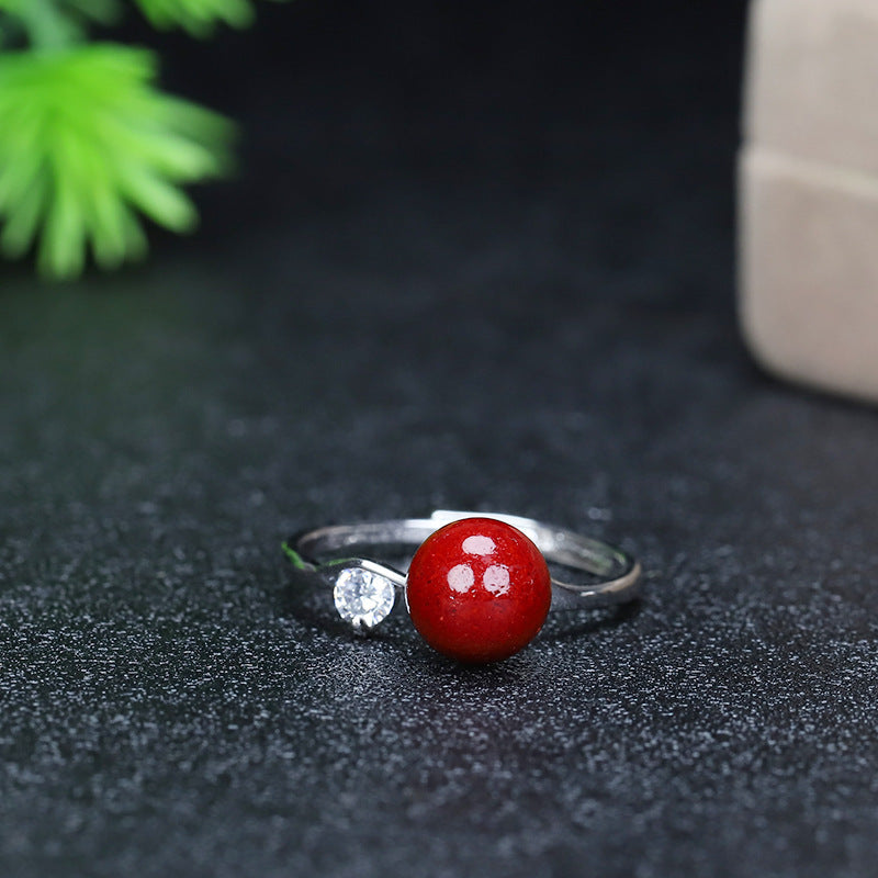 Gold Sand Inlaid Full Diamond Imitation Ring