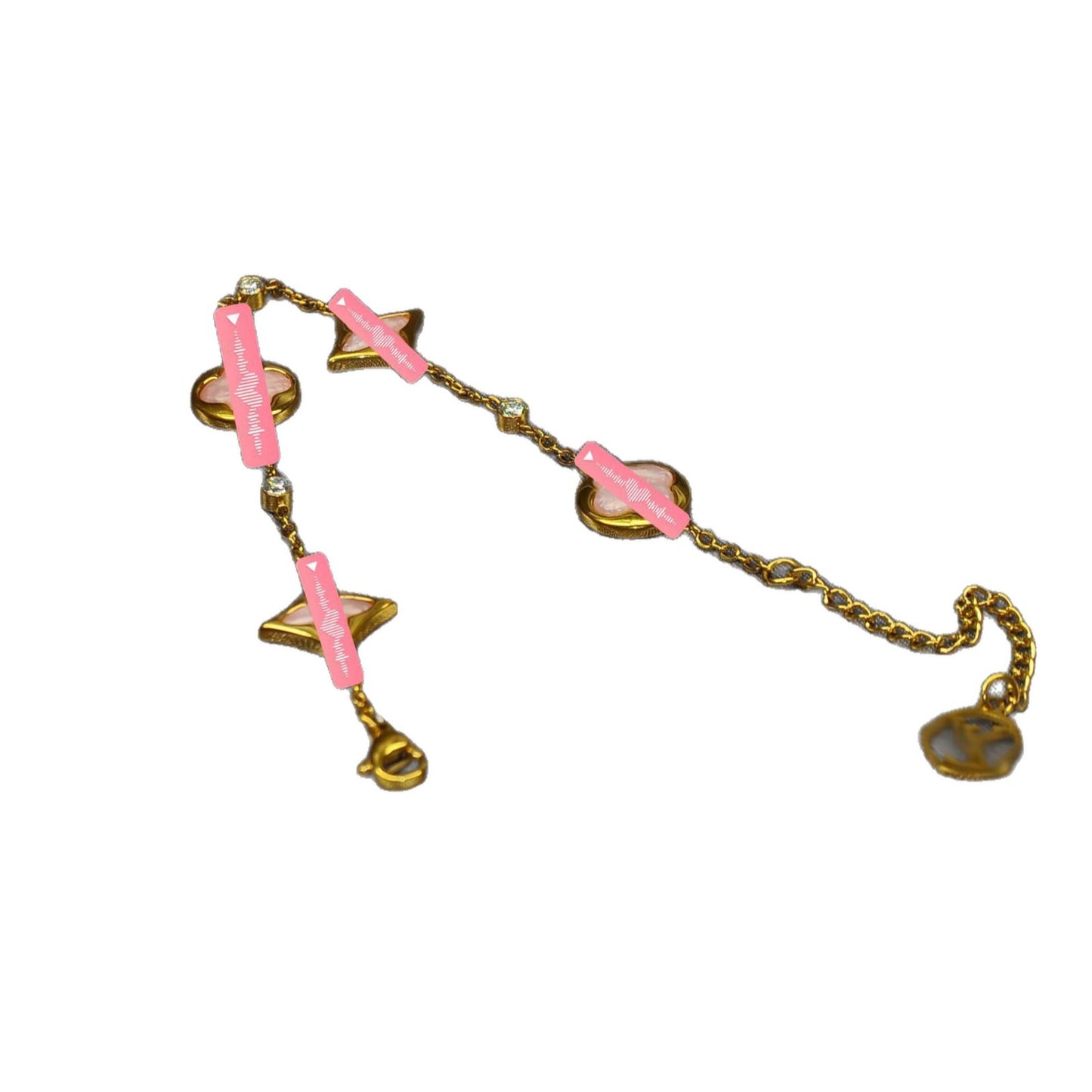Women's Version Diamond Round Pork Belly Light Luxury Natural Fritillary Style Bracelets
