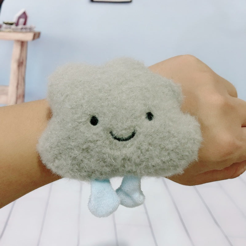 Children's Plush Cartoon Pop Cute Sun Flower Couple Female Dinosaur Slap Bracelet