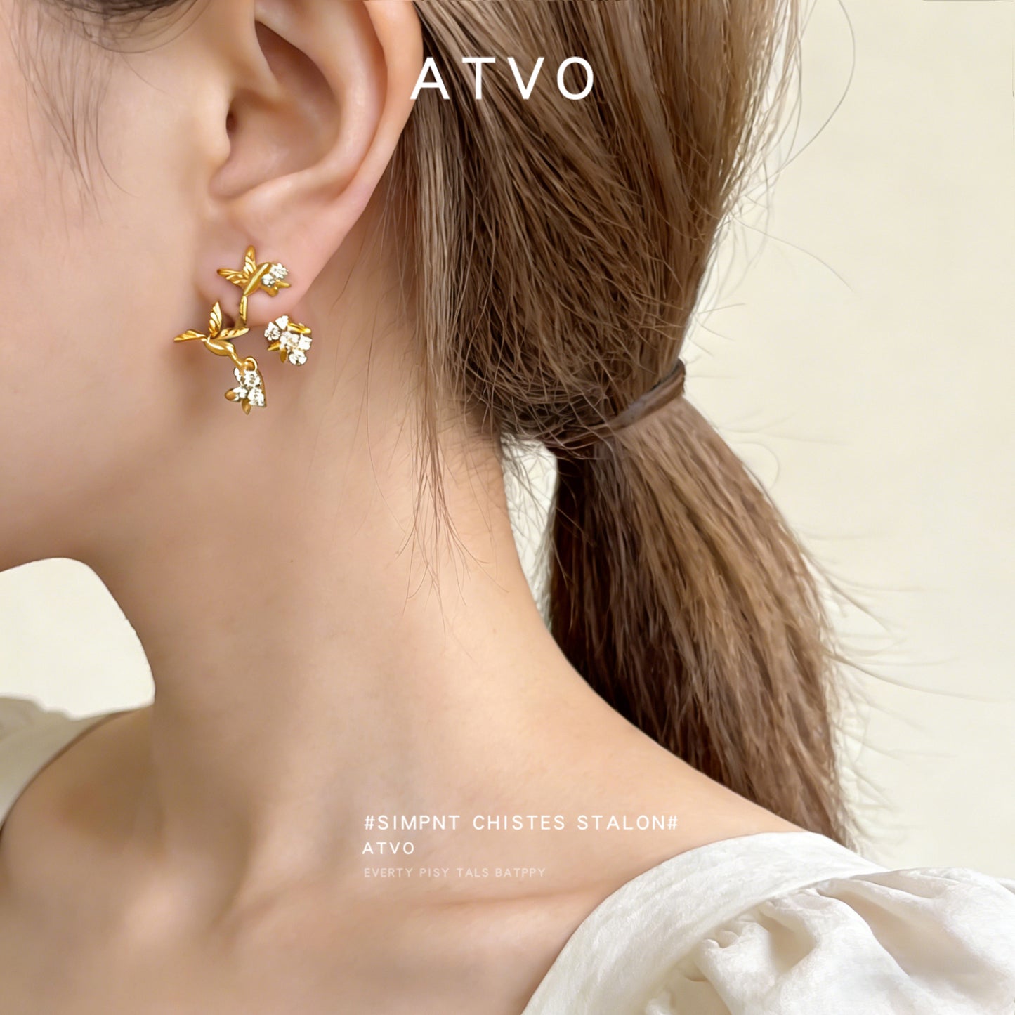 Multiple Ways To Wear Flying Bird Inlaid Zircon Fashion High Earrings