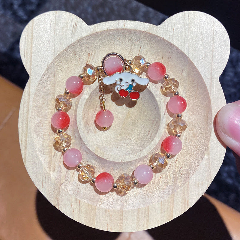 Children's Handmade Beaded Cartoon Crystal Glazed Get Bracelets