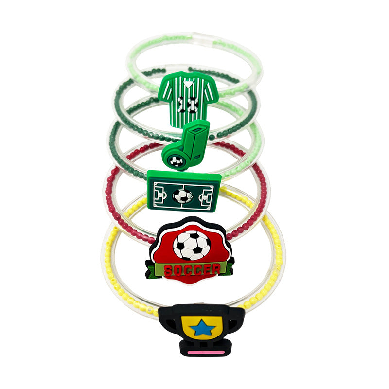 Creative Football Match Bead World Cup Bracelets