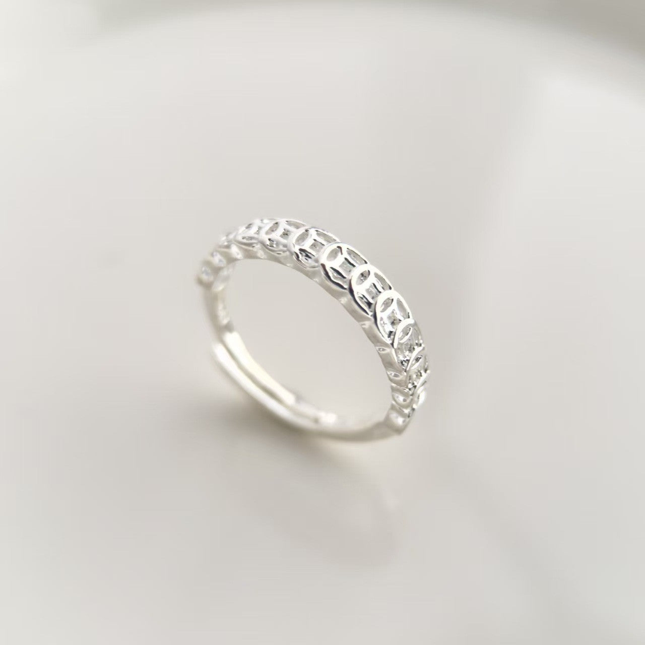 Placer Gold Big Diamond Fortune Full Ring
