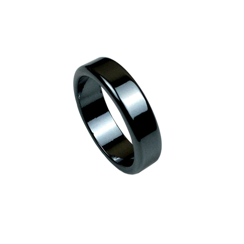 Women's & Men's Cutting Surface Arc Haematite Iron Stone Rings