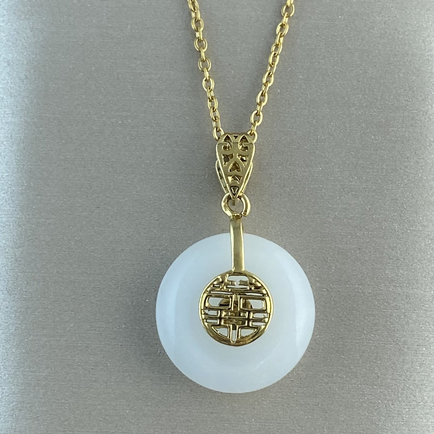 Women's Real Gold Plating Opal Fox Clover Pendants